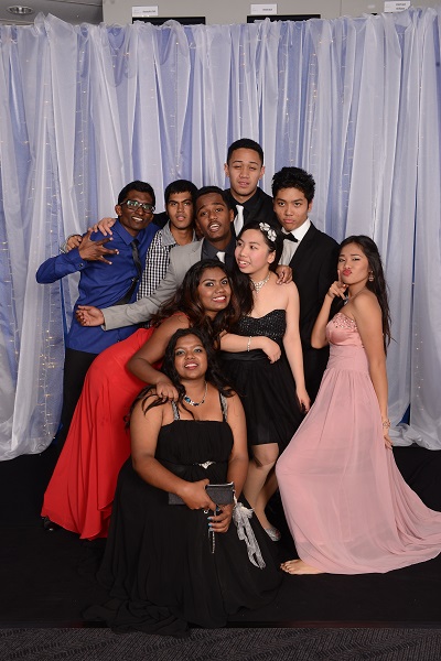 Students at the ball